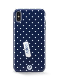 Navy Polka Dot